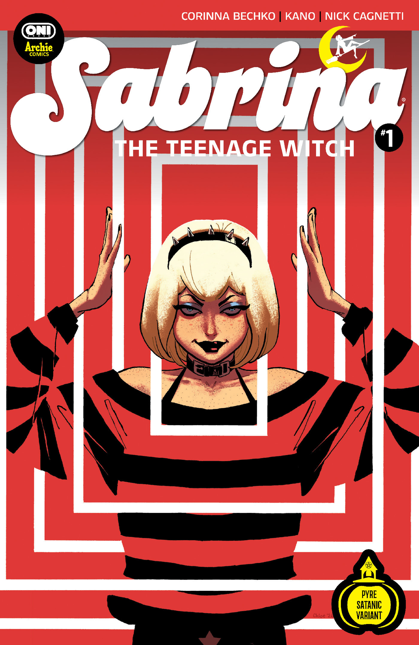 SABRINA THE TEENAGE WITCH #1 PYRE SATANIC VARIANT BY CHLOE BRAILSFORD