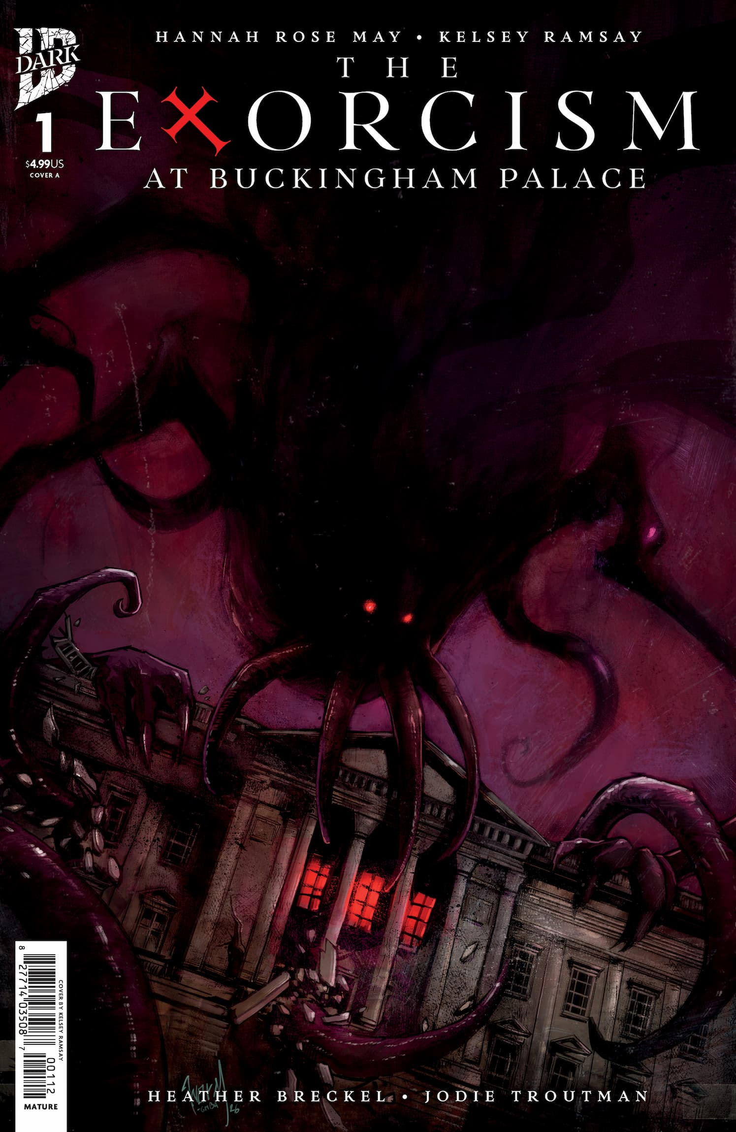 THE EXORCISM AT BUCKINGHAM #1 2nd print cover by Damien Worm