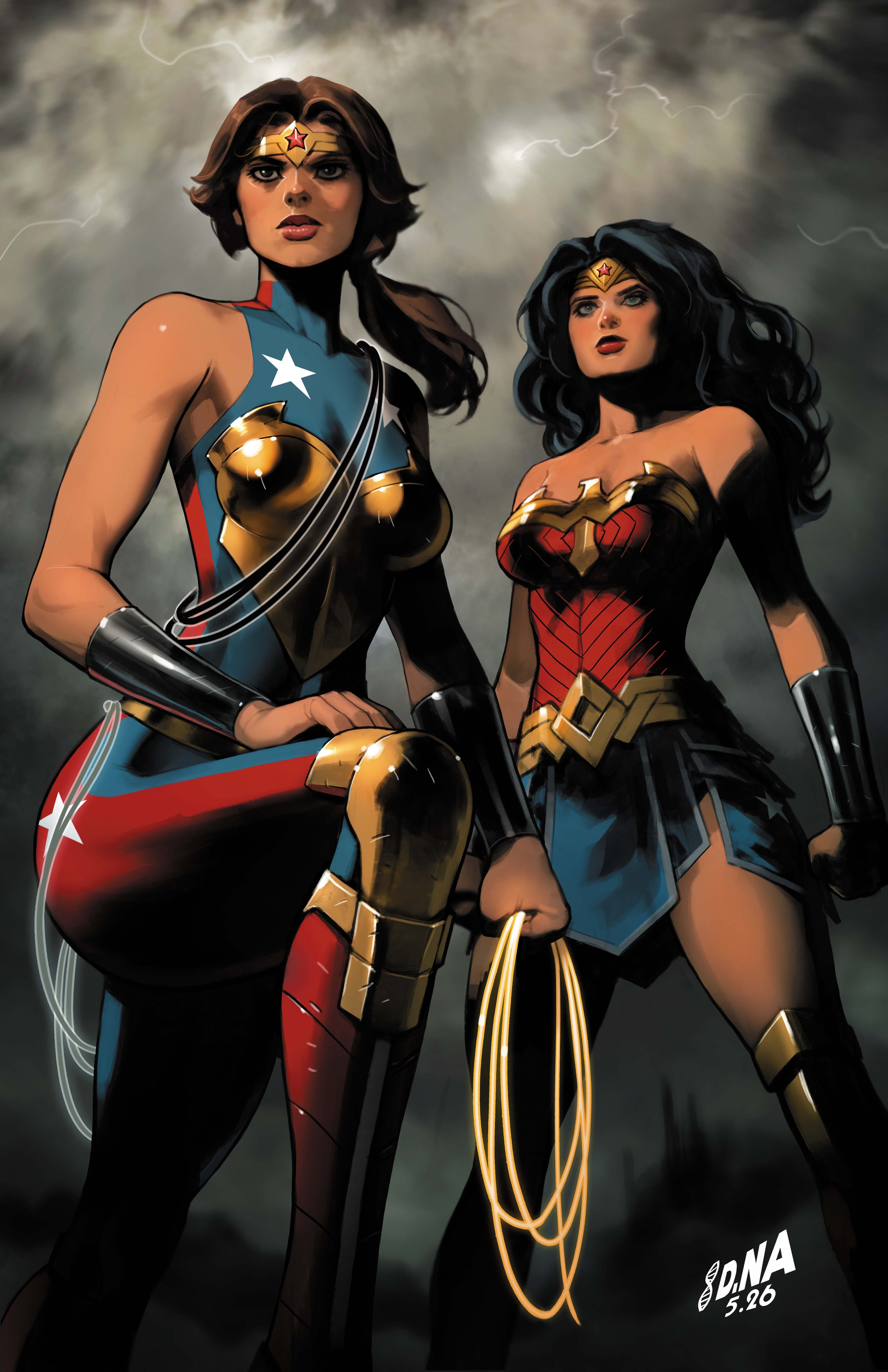 Wonder Woman #37 variant covers by David Nakayama, Kyuyong Eom, and Mahmud A. Asrar