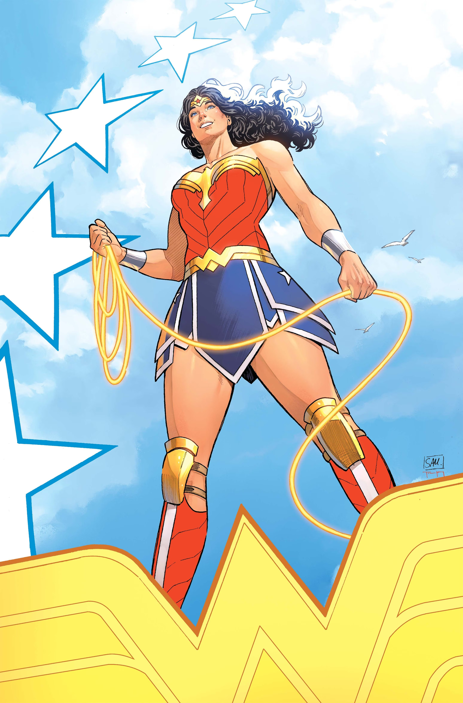 Wonder Woman #40 main cover by Daniel Sampere