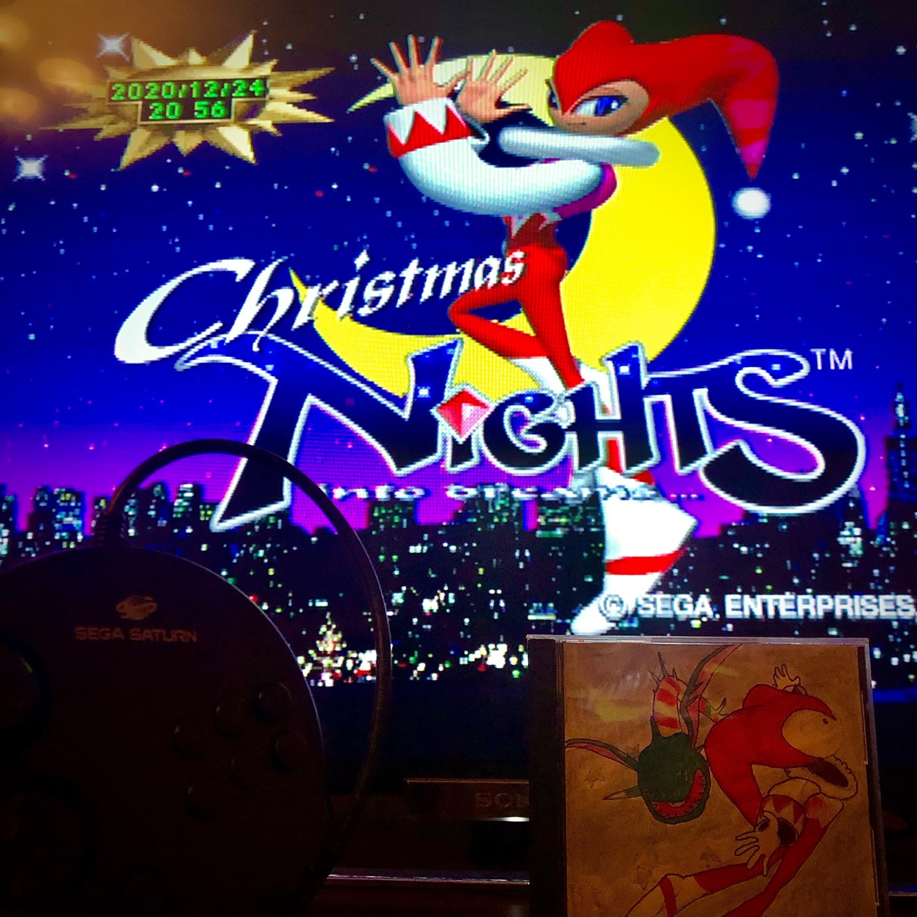 screenshot of Sega Saturn game Christmas NiGHTS