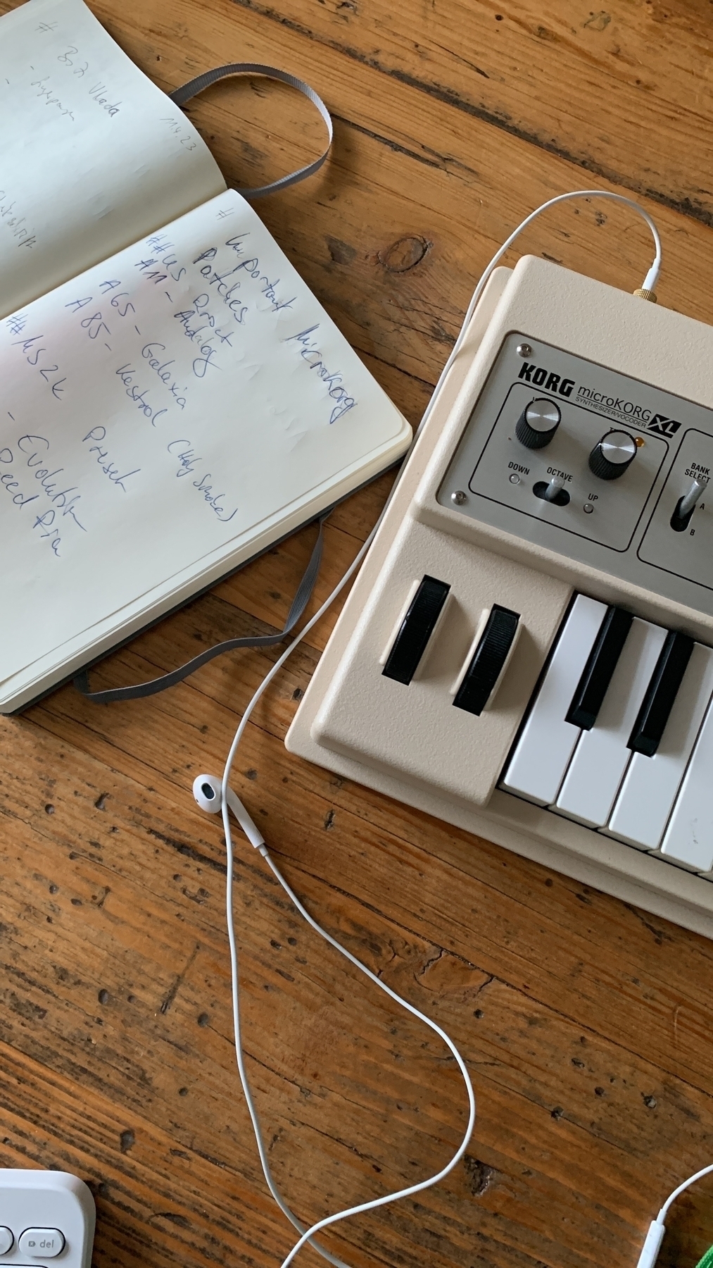 Notebook and synthesizer