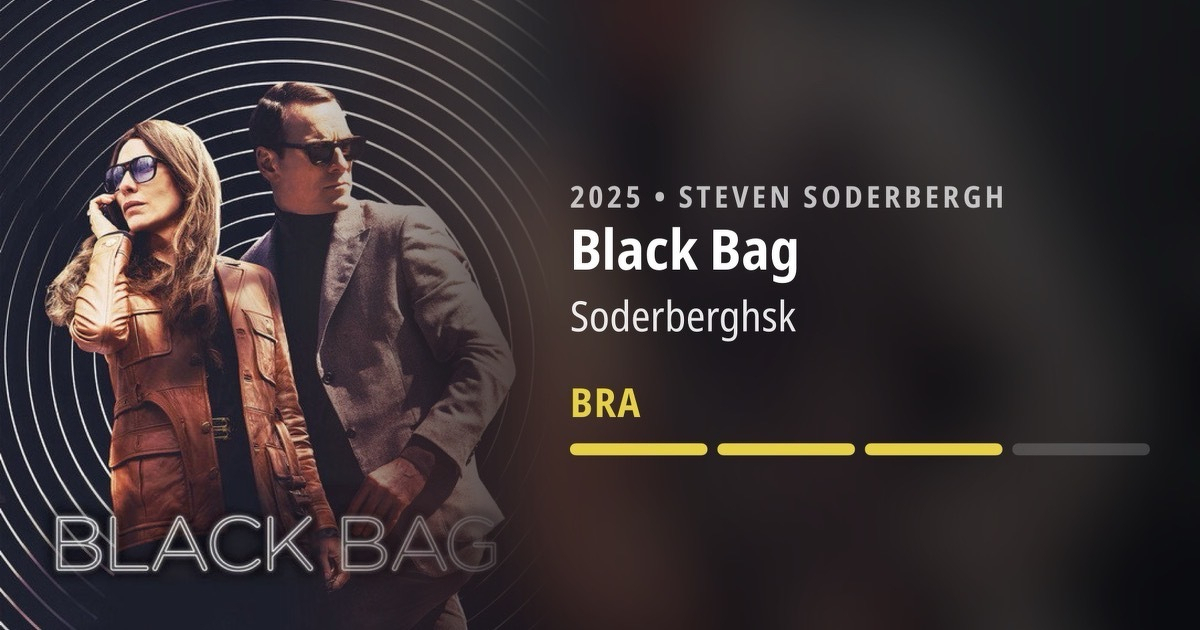 Black Bag, med en skår 3/4