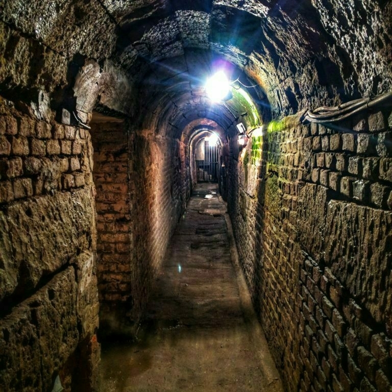 Stone sewers built by Roman engineers in Cologne Germany