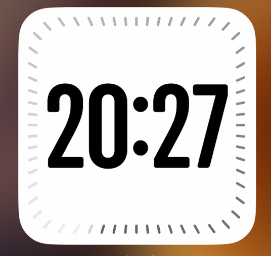 Digital clock widget on iOS 17.2 Beta 1