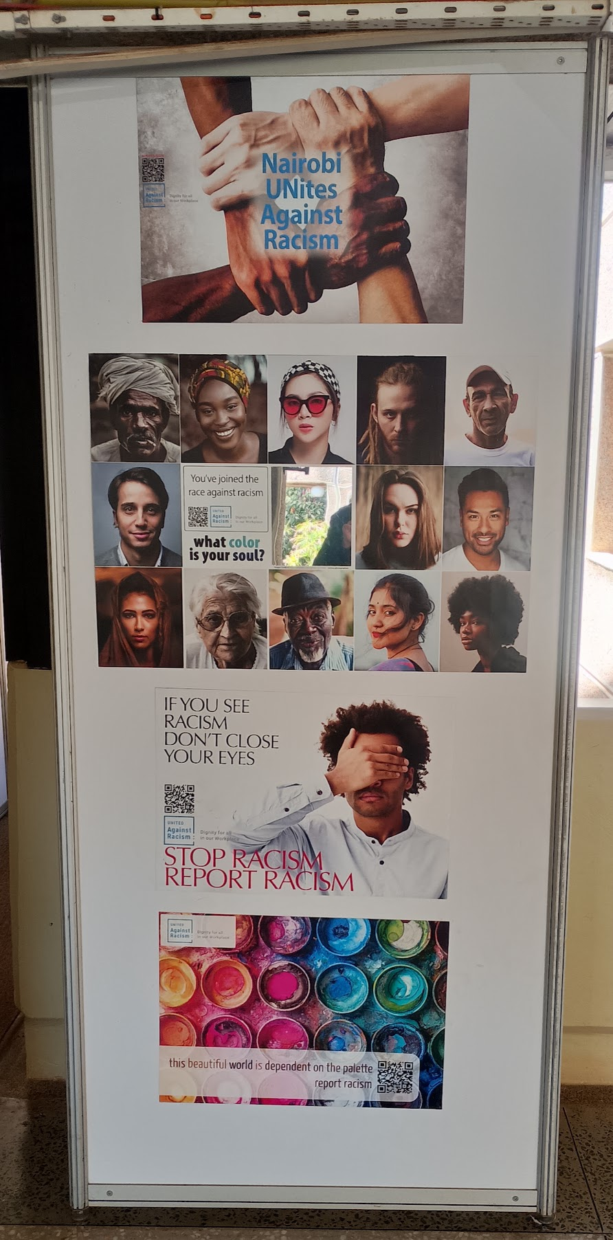 Poster for a Campaign against Racism at the UN in Nairobi
