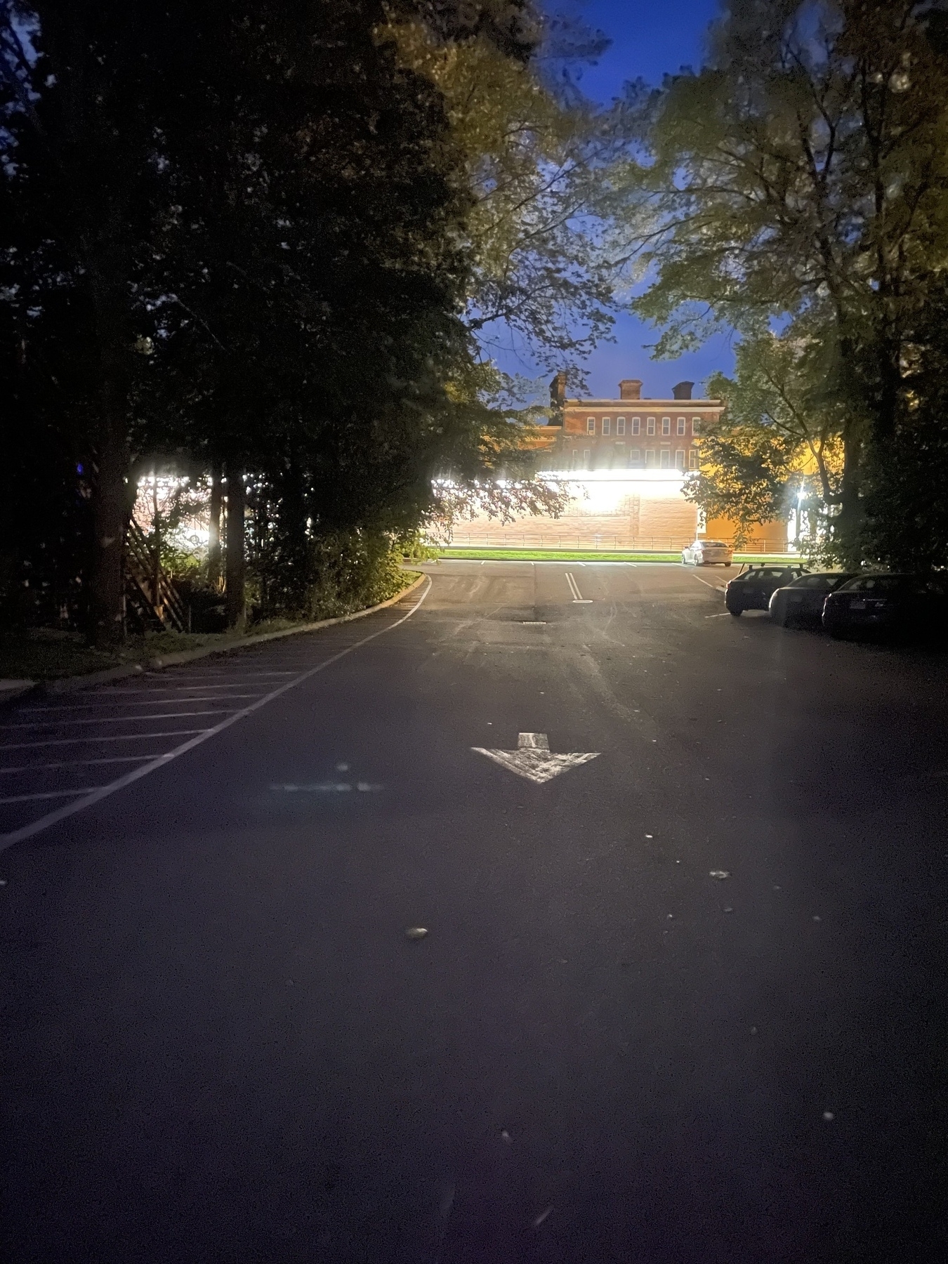 Exit from the CVS drive-thru, late evening 