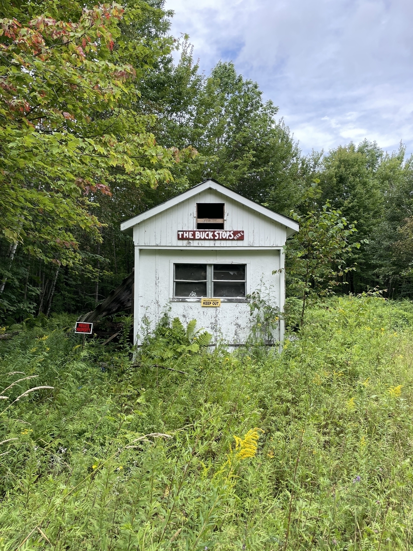 Abandoned hunting cabin 