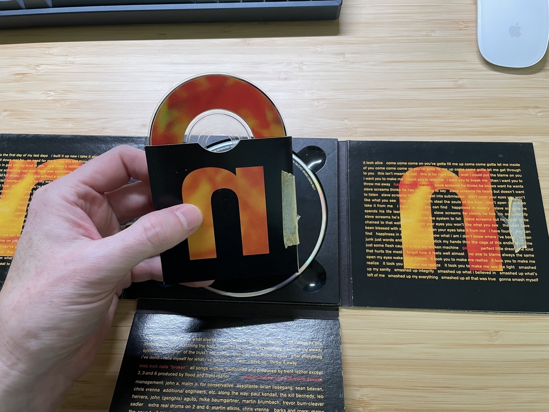 mini CD inside the NIN EP Broken