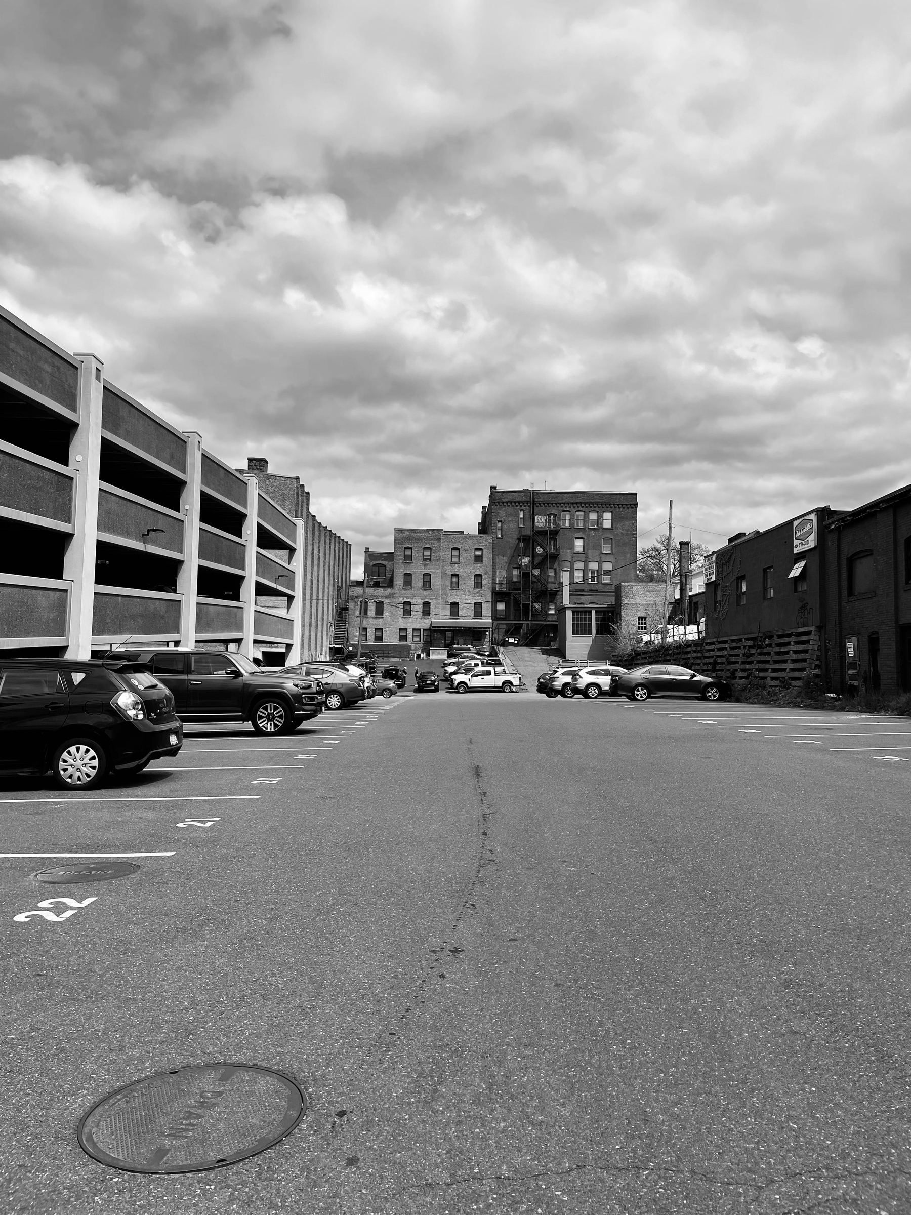 Parking lot at buildings 