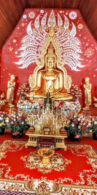 Buddha in temple in Phrayao, Thailand