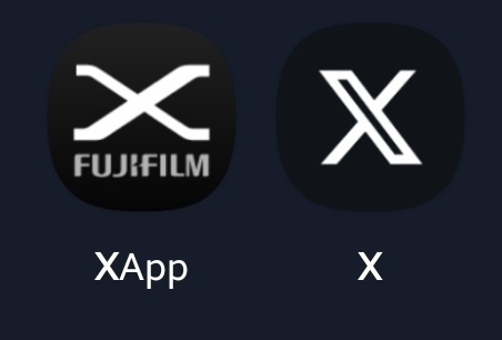 Screenshot of the icons of X and XApp