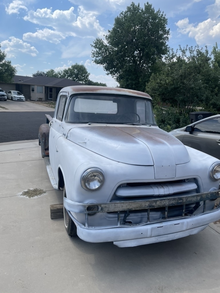 Front view of 1956 dodge
