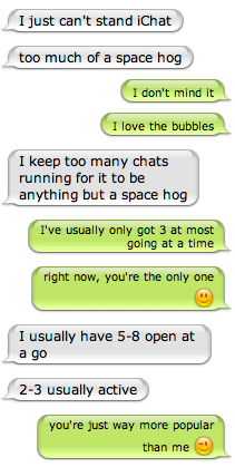 Chat on iChat