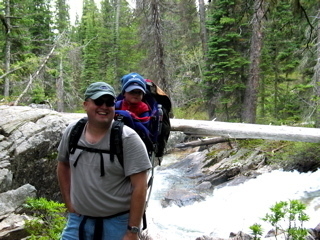 Me and the little phisch by the Hidden Falls rapids