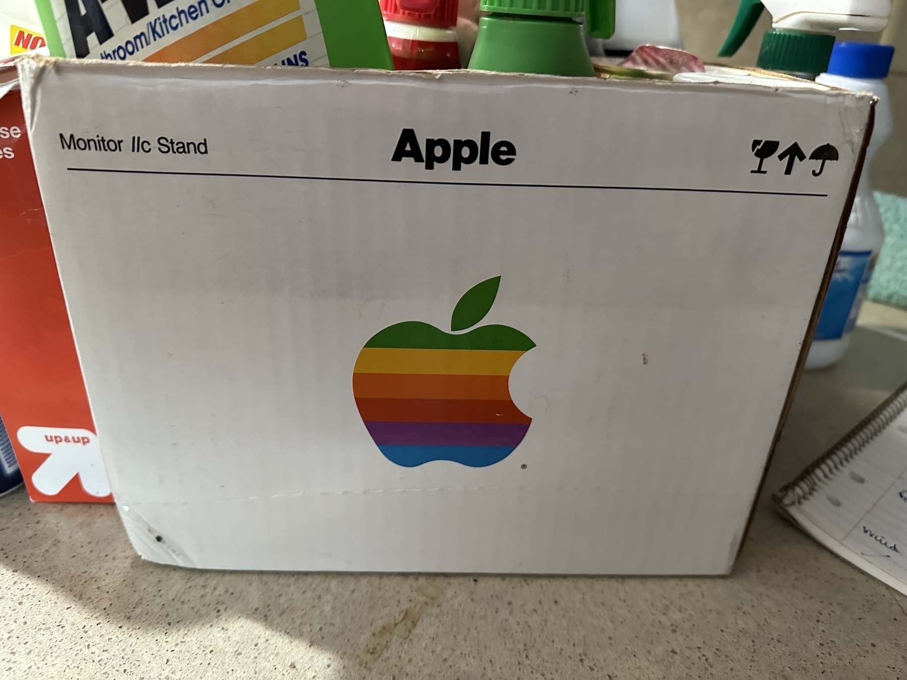Old Apple box from a IIc monitor stand 