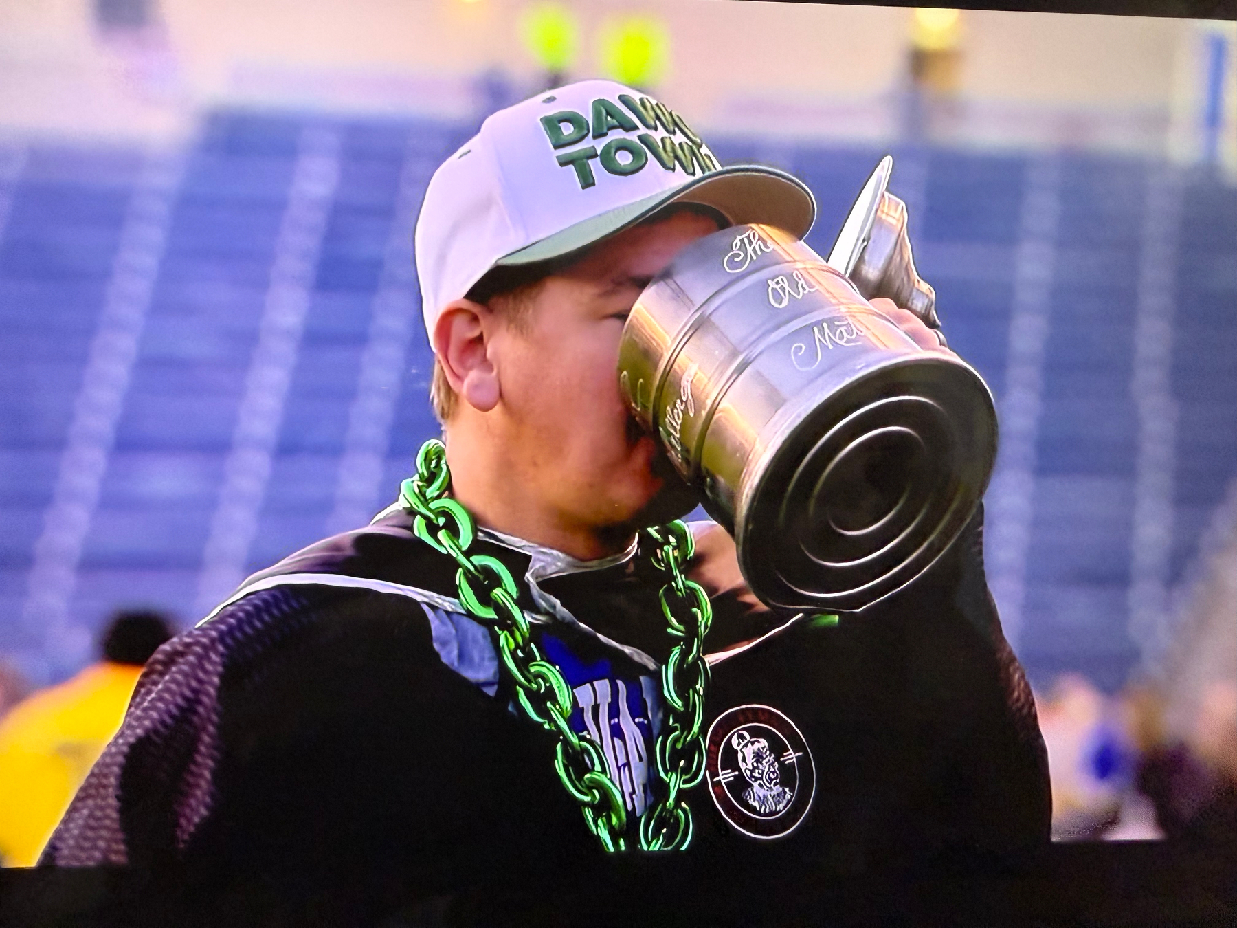 MLR's best tradition? A fan drinking from the Old Mate post match.