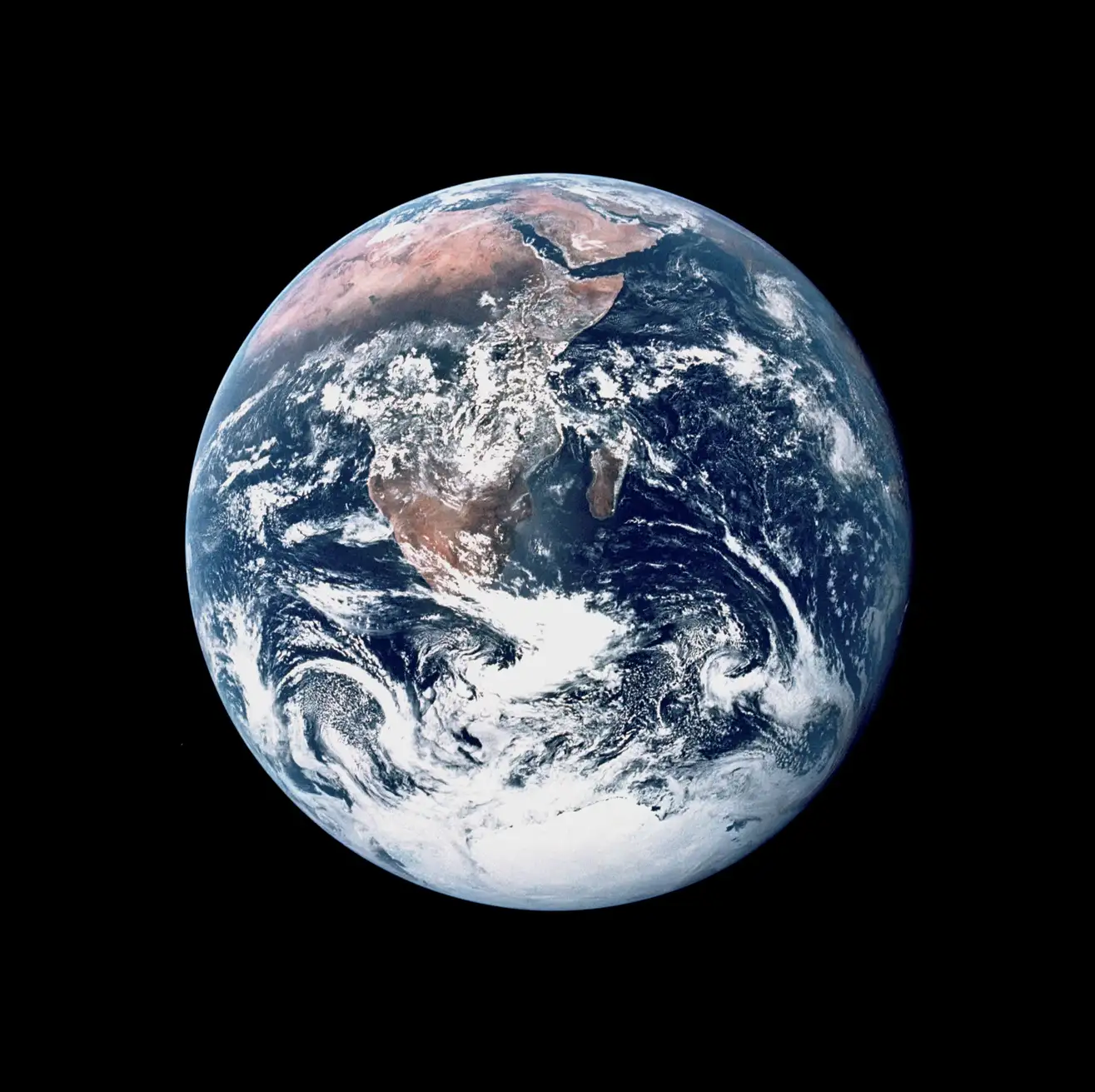 Photo of the whole earth made in 1972