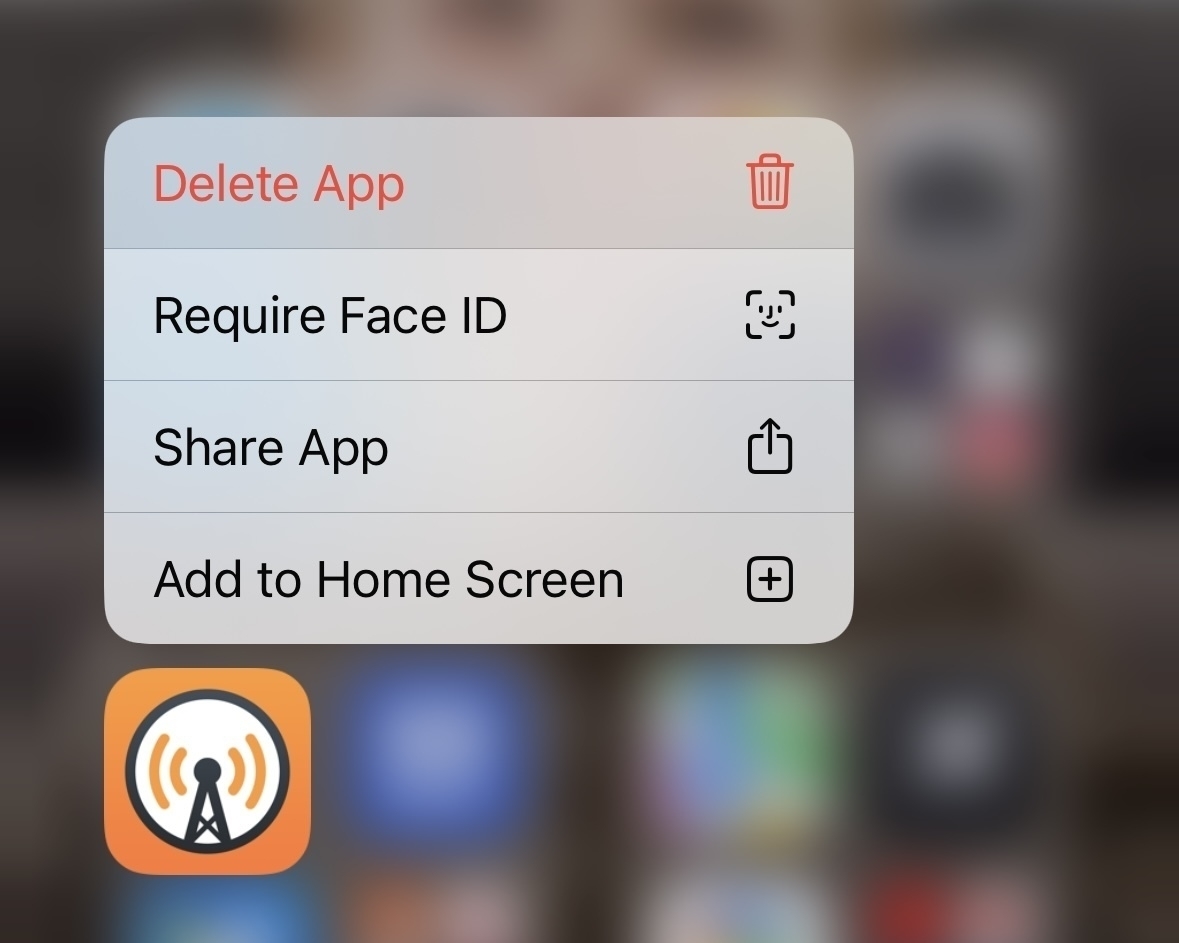 Deleting the Overcast iOS app from my iPhone