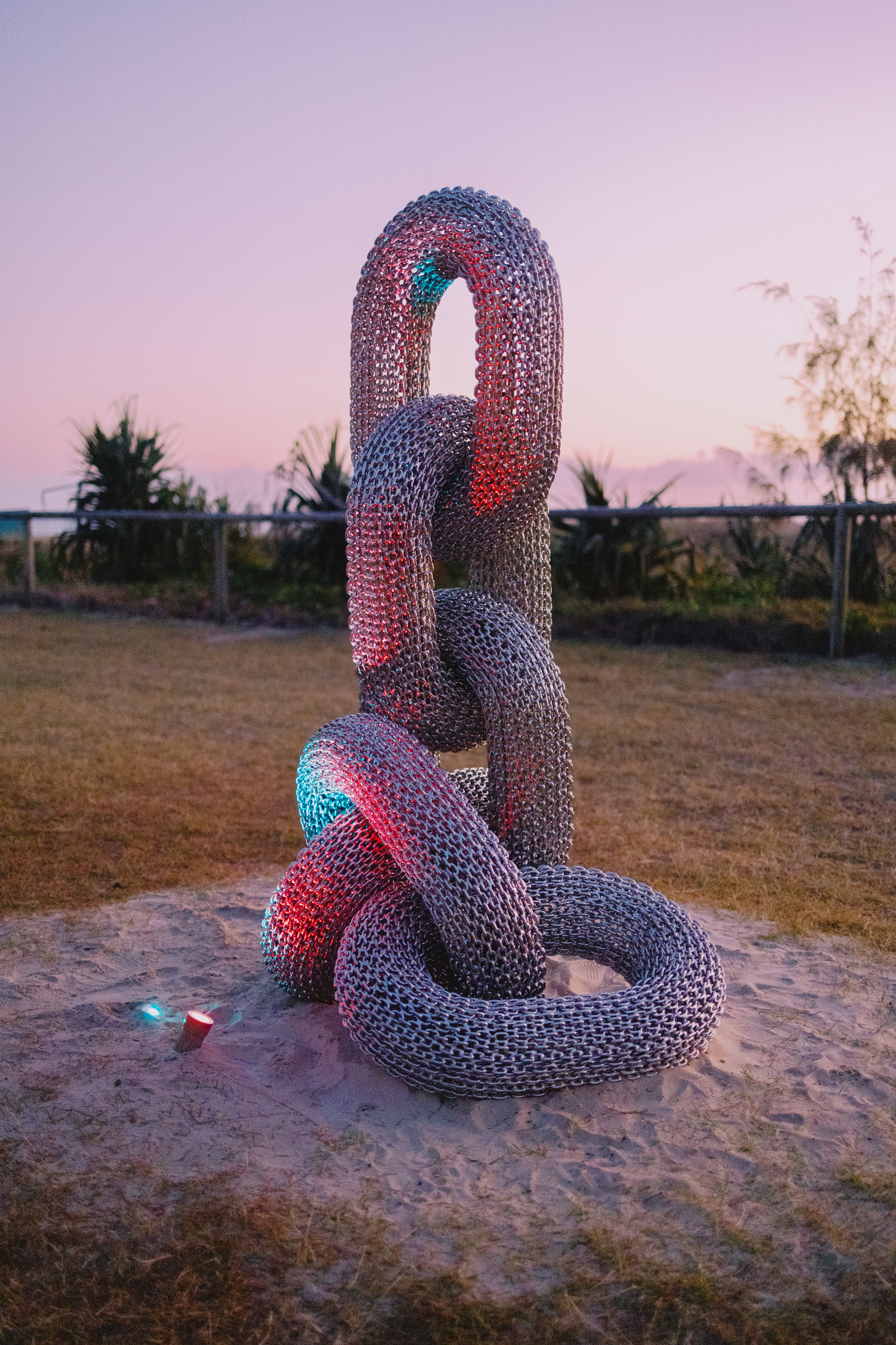 Photos by Josh Withers at the Swell Sculpture Festival on the Gold Coast, photographed on Thursday September 12, 2024, at dawn