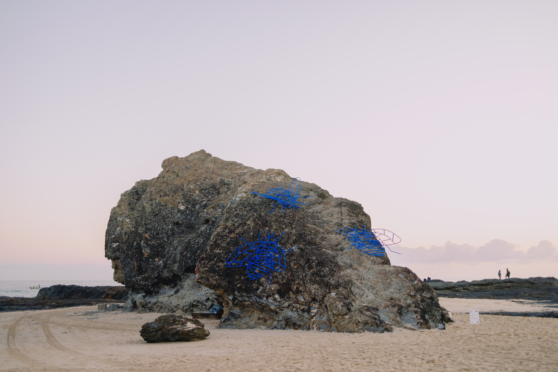 Photos by Josh Withers at the Swell Sculpture Festival on the Gold Coast, photographed on Thursday September 12, 2024, at dawn