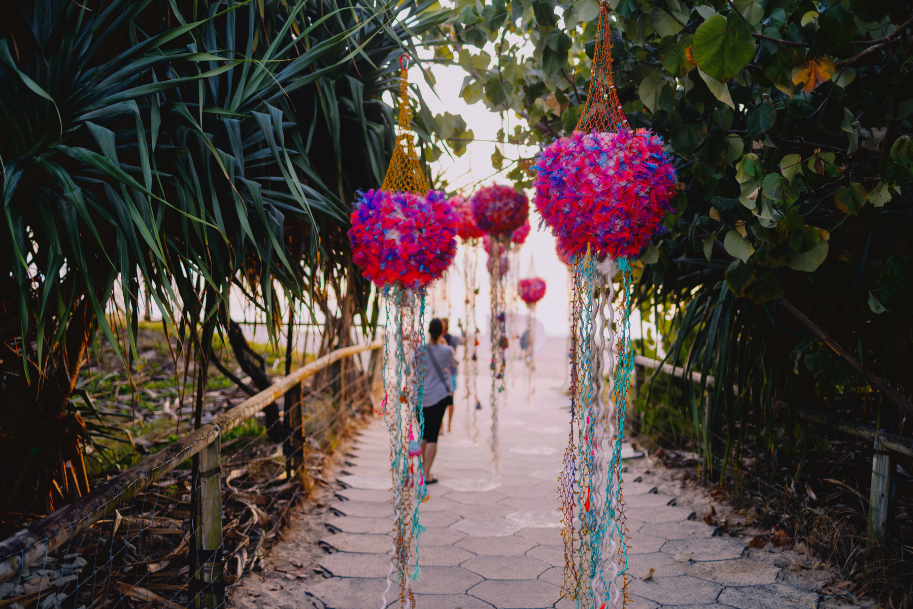 Photos by Josh Withers at the Swell Sculpture Festival on the Gold Coast, photographed on Thursday September 12, 2024, at dawn