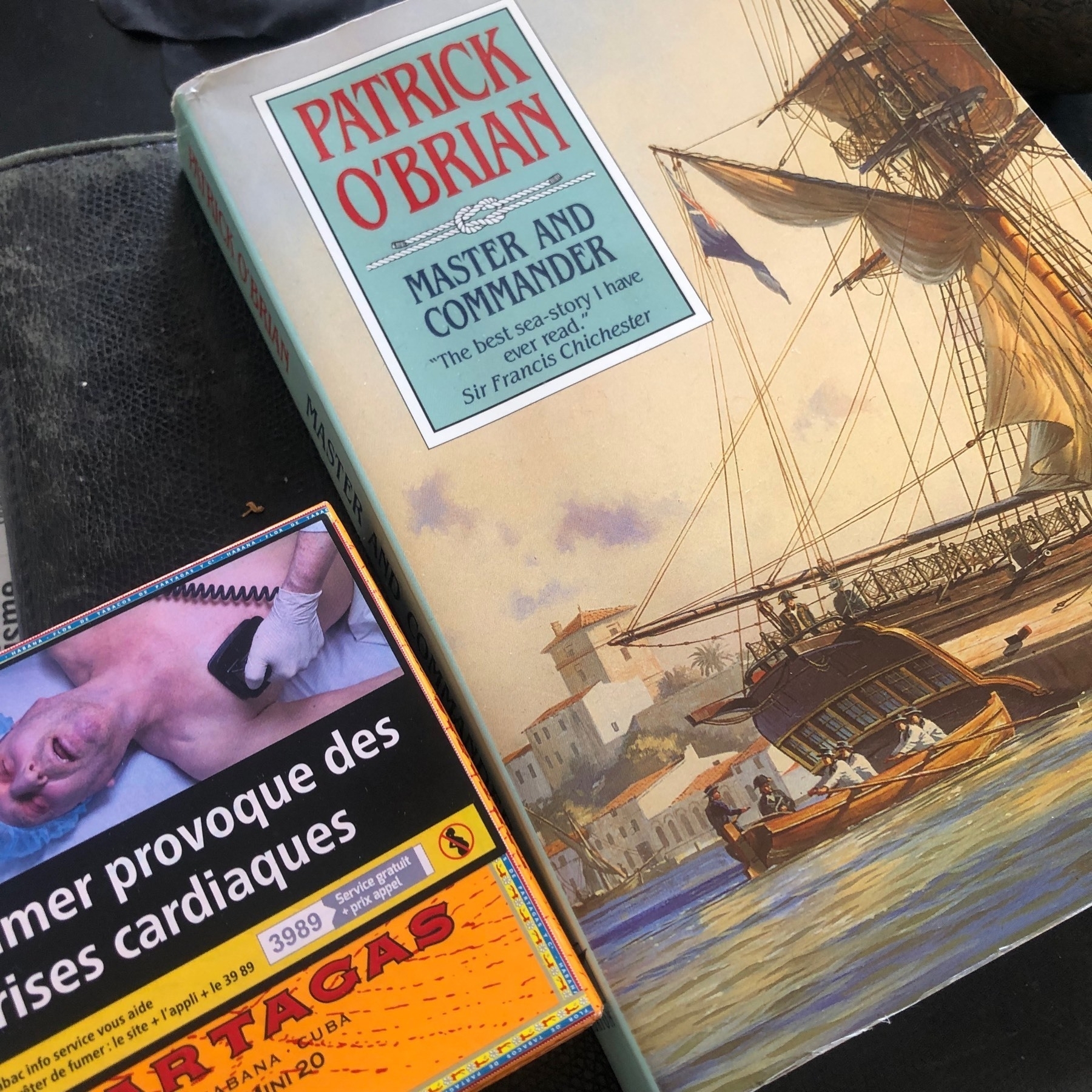 cover master and commander w partagas cigars 