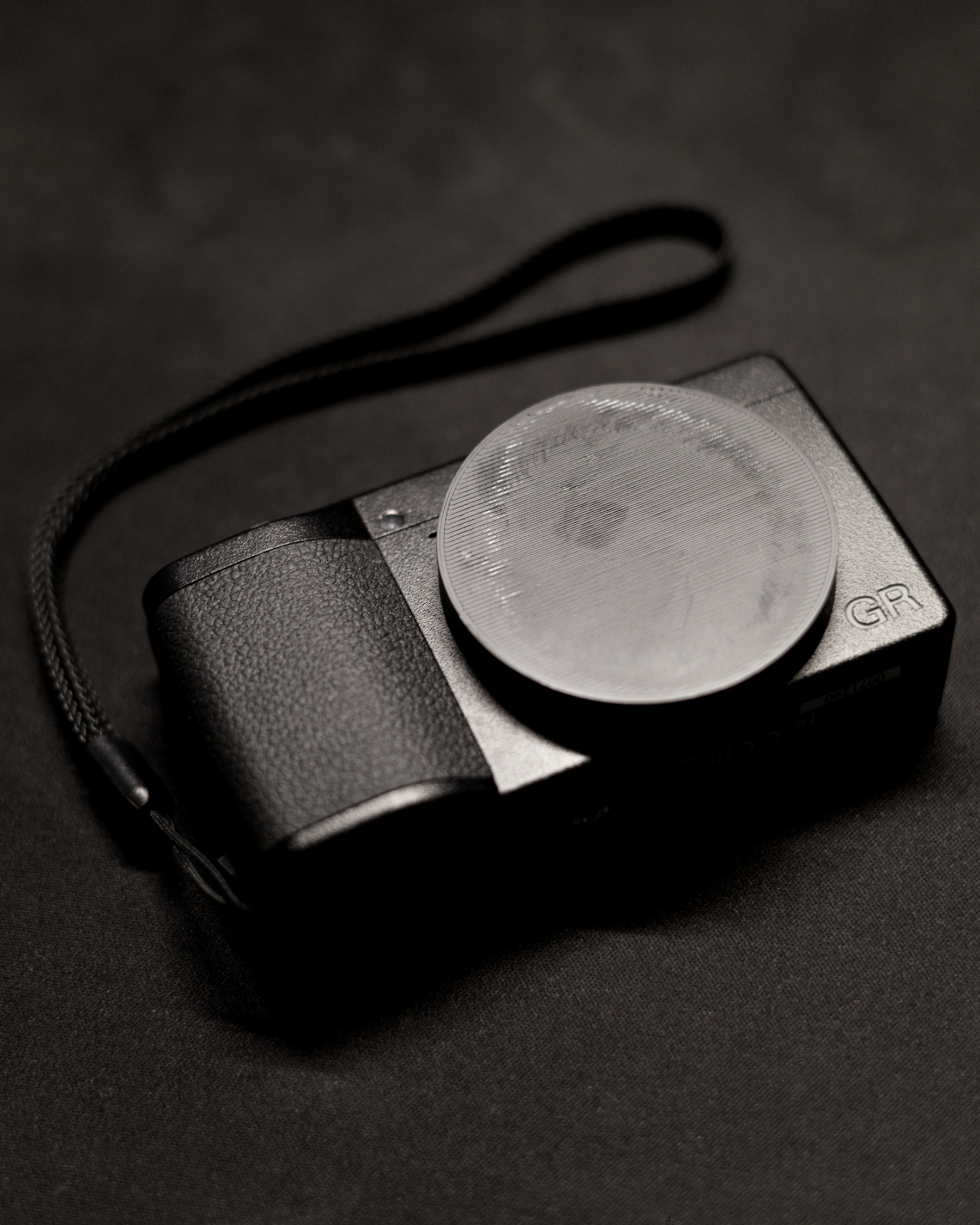 My Ricoh GR III with 3D printed Lens Cap installed