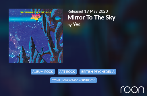 Yes - Mirror to the Sky on roon