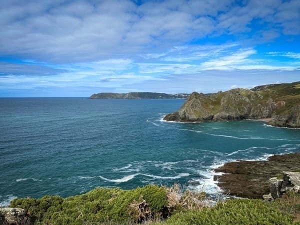 photo of the sea and cliffs, South Devon