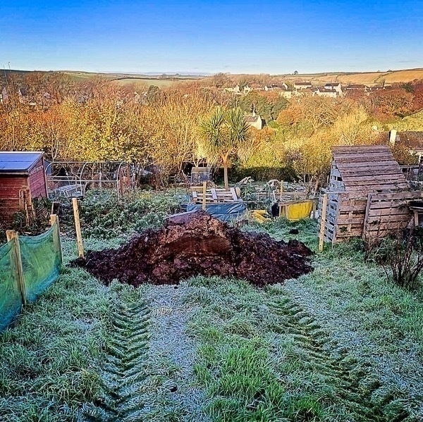Photo of a pile of muck at the allotment