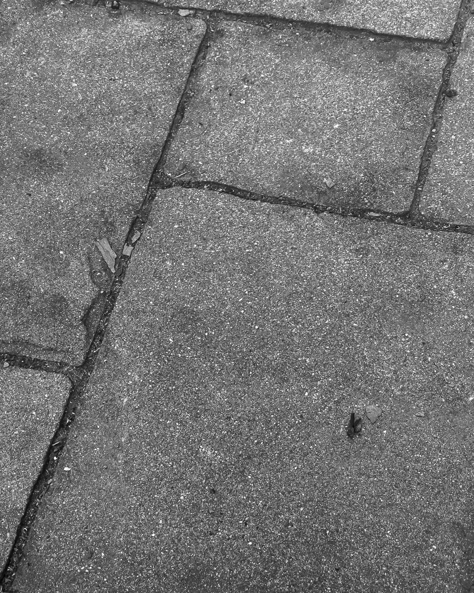 stone pavement tiles, grid pattern