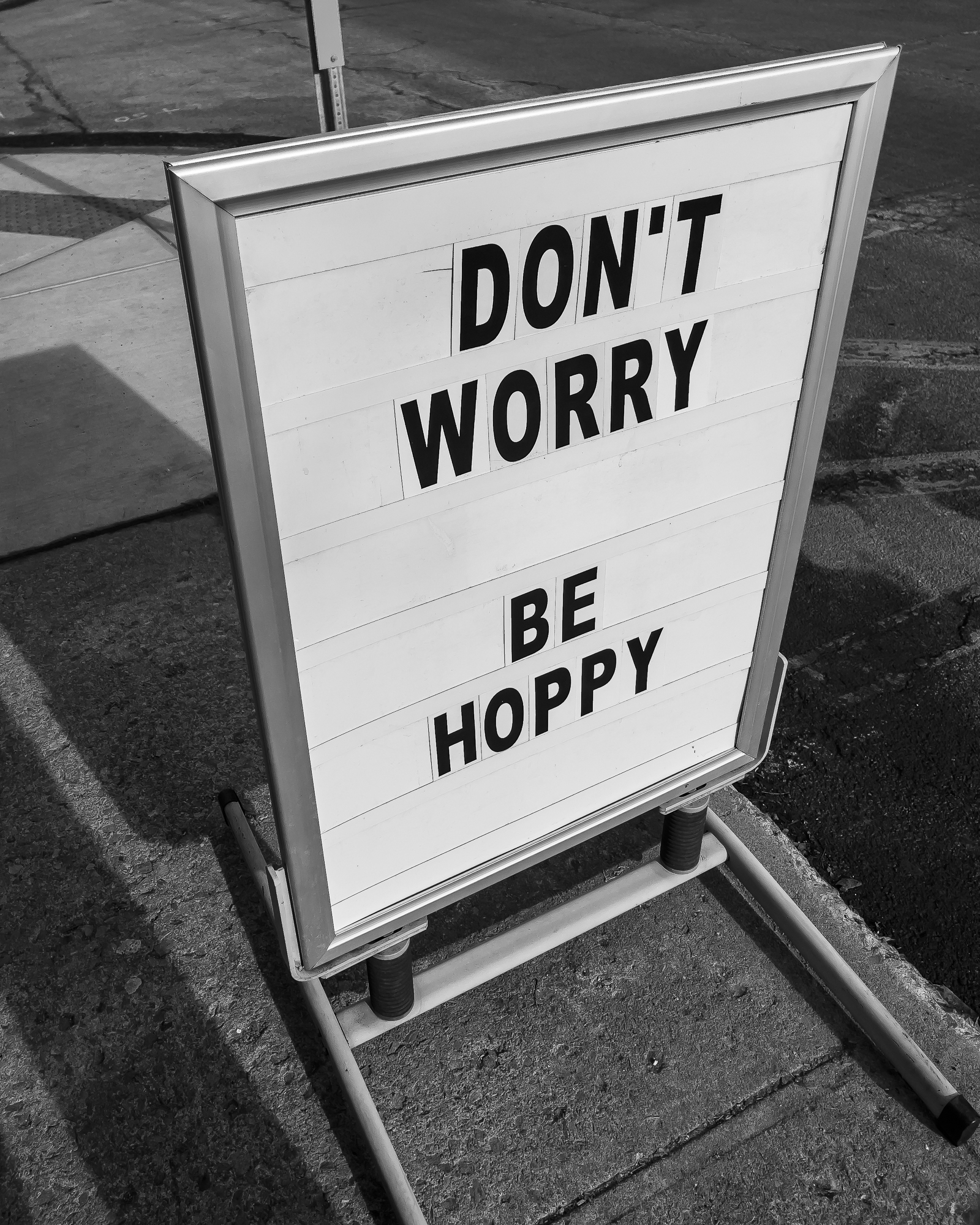 sign, Don’t Worry, Be Hoppy