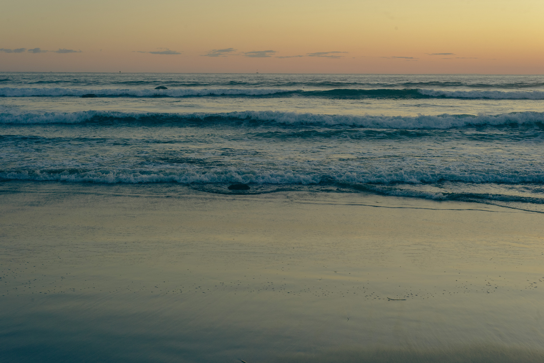 Beach/oceanscape just before sunrise.