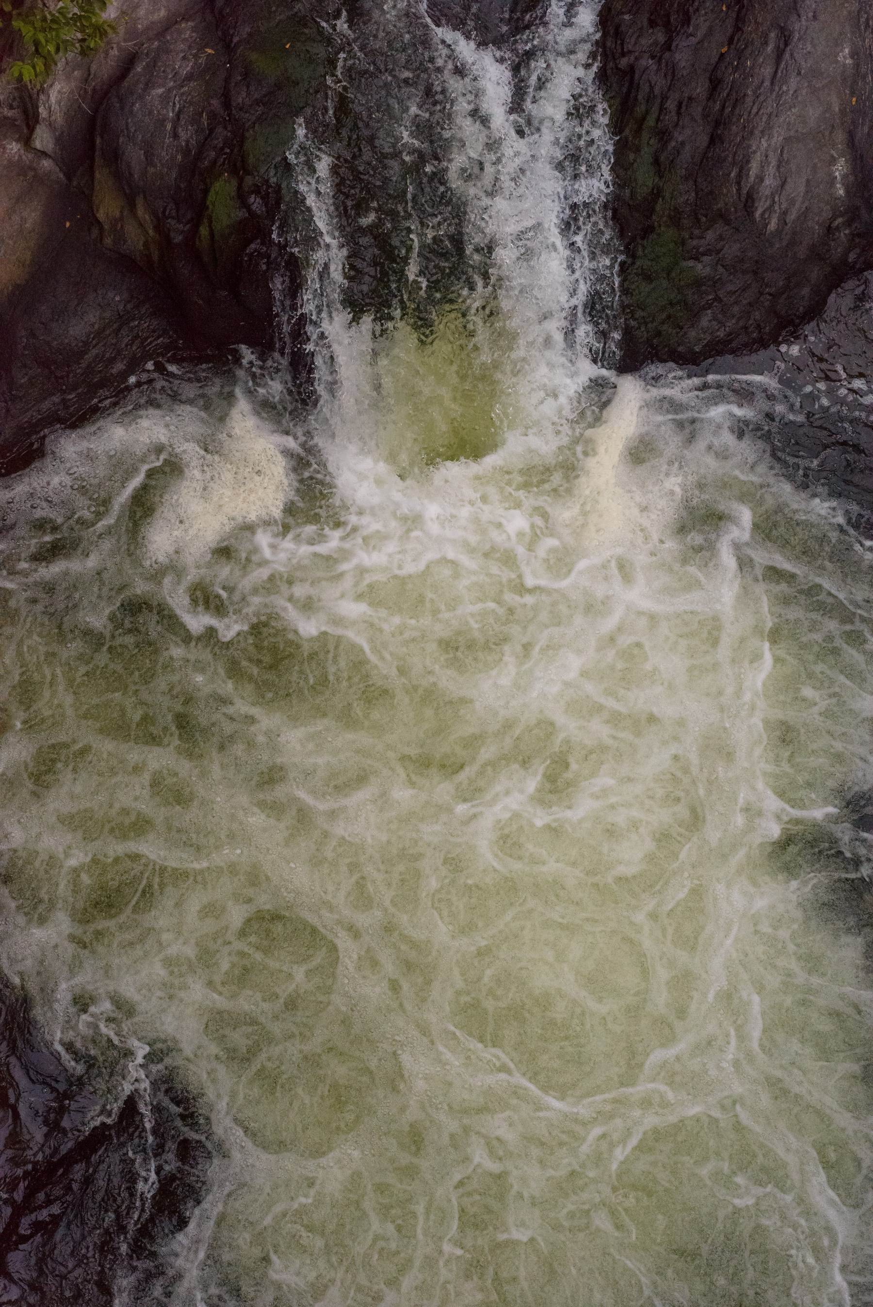 Waterfall viewed from above.