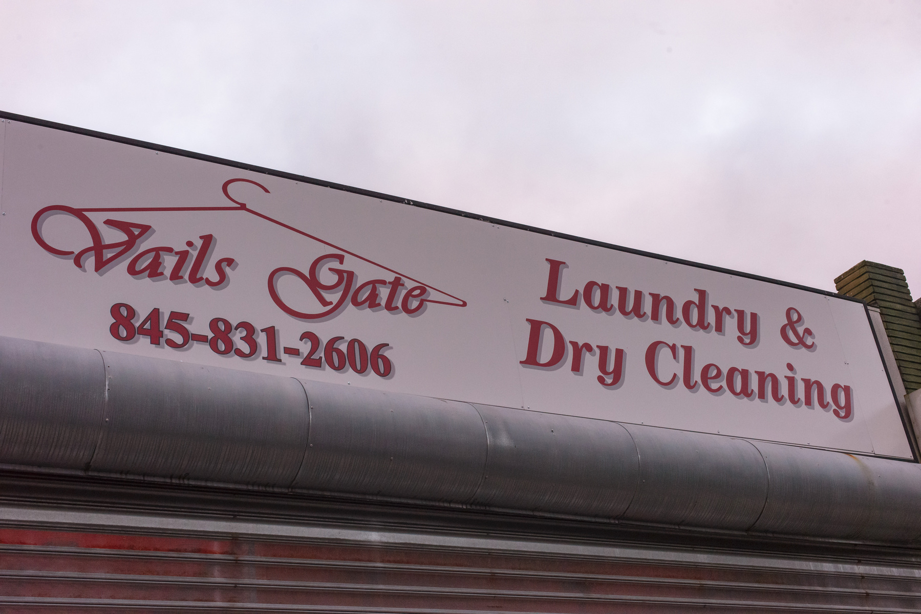 Signage for Vails Gate Laundry &amp; Dry Cleaning.