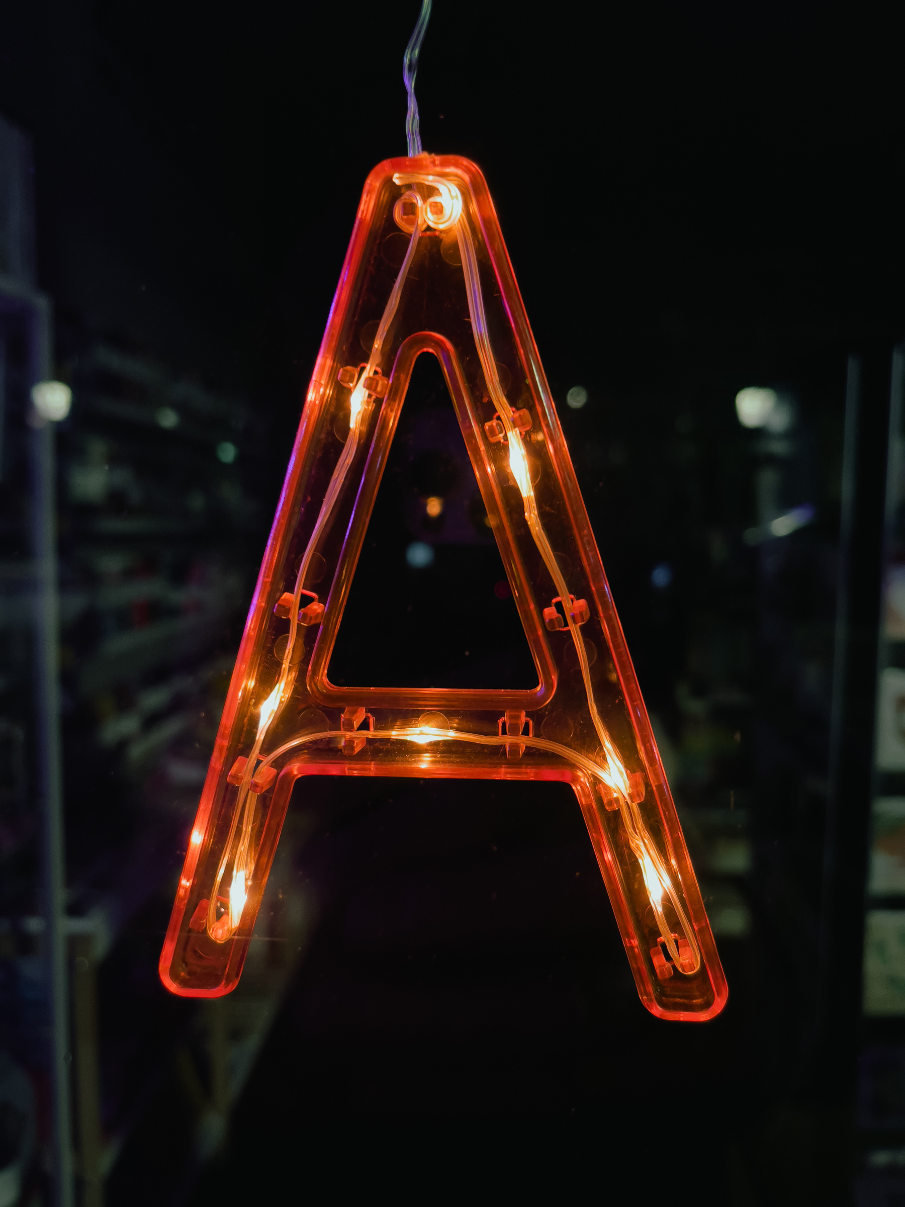 Illuminated red letter A.