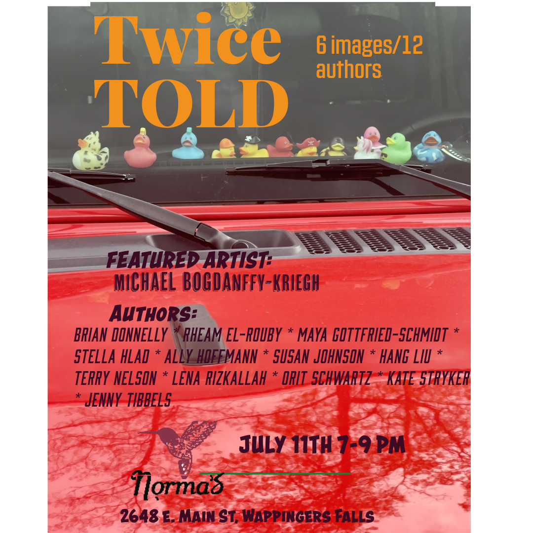 A poster for “Twice Told” listing the artists involved.