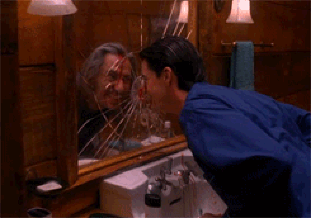 Bad Dale Cooper with BOB, end of Twin Peaks Season 2