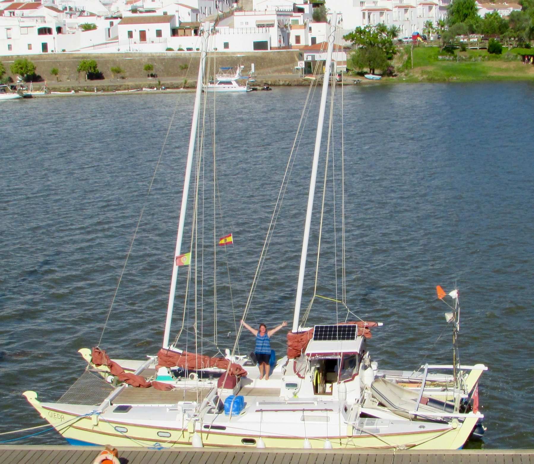 Gleda on the Portuguese side of the Rio Guadiana in 2016. 