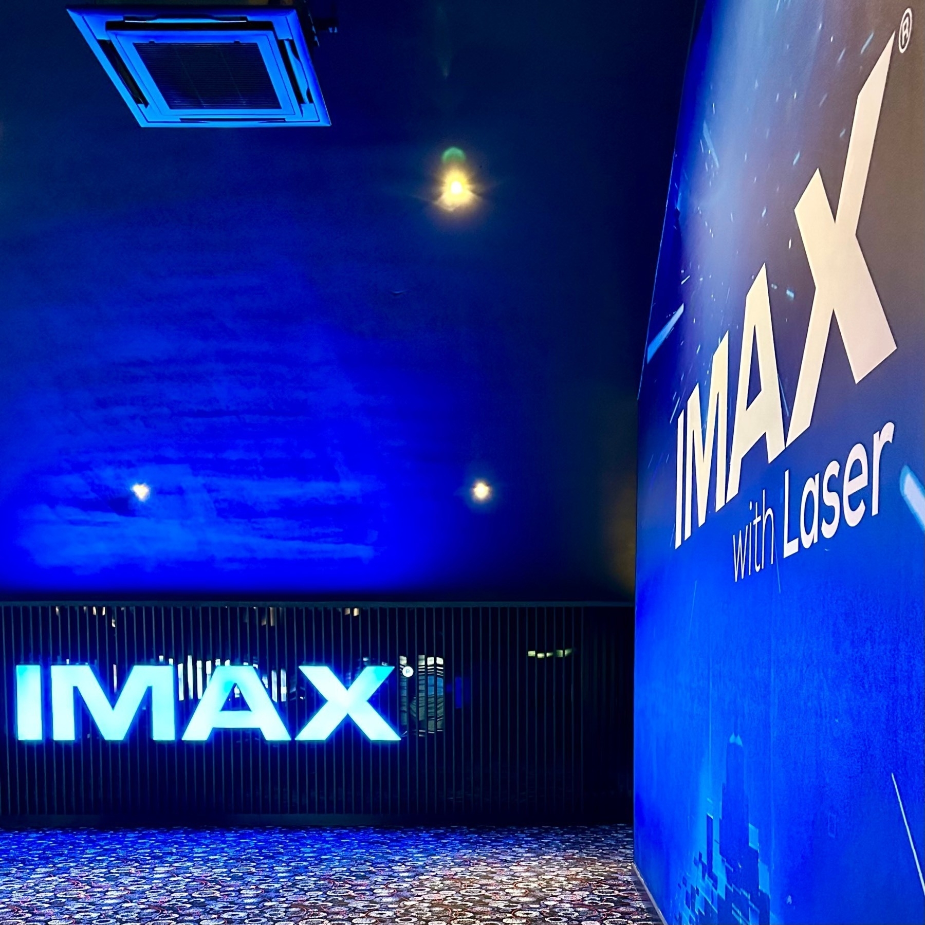 Lighted signs for IMAX and IMAX Laser