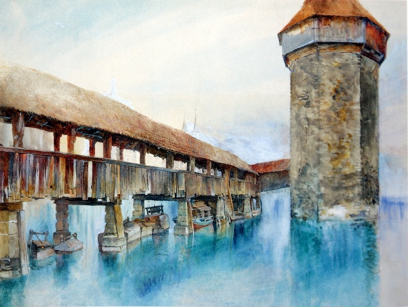 Kapellbrücke Lucerne Ruskin.