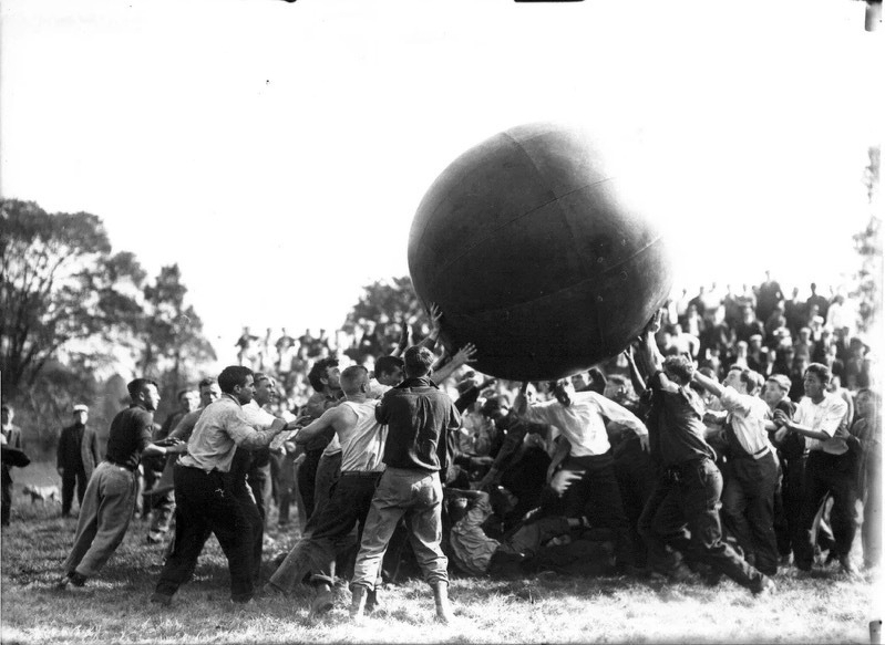 Pushball competition.