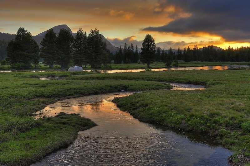 Tuolumne Meadows Sunset.
