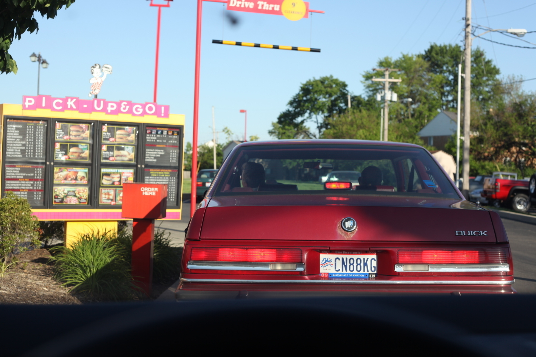 A Buick in a drive-thru for Frisch's Big Boy - Canon 5D Mark II