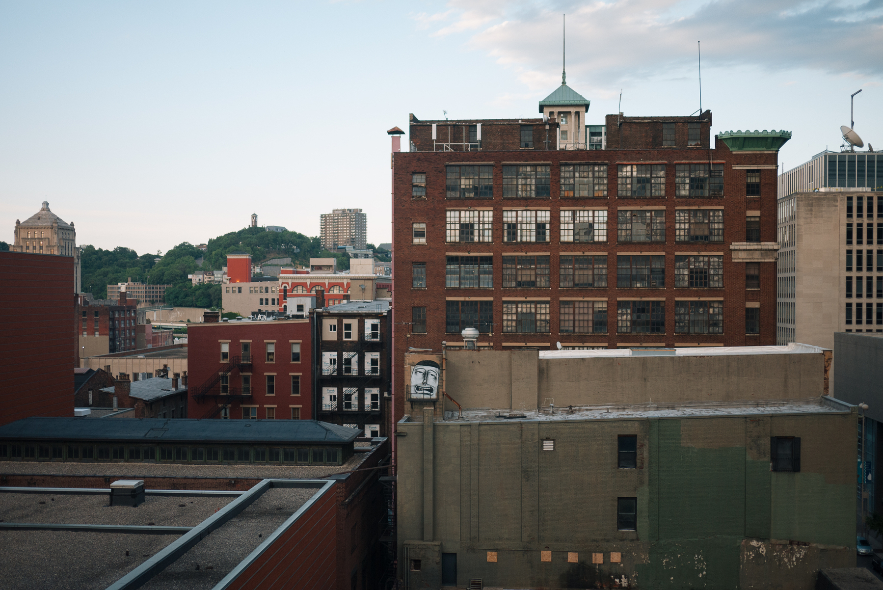 Barry McGee face mural in Cincinnati - Lumix GF1