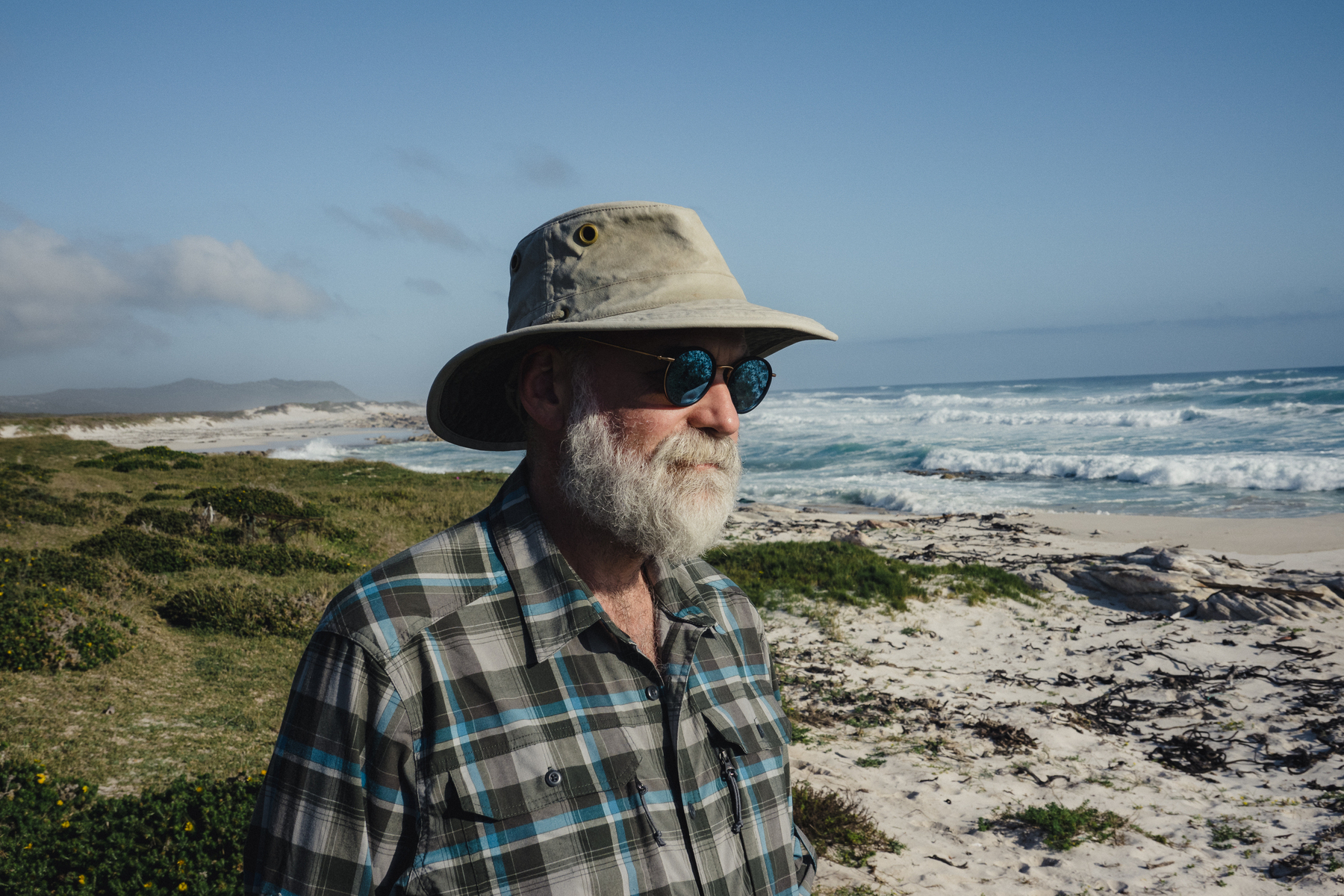 Bearded man on the southern coast in South Africa - Sony RX-100