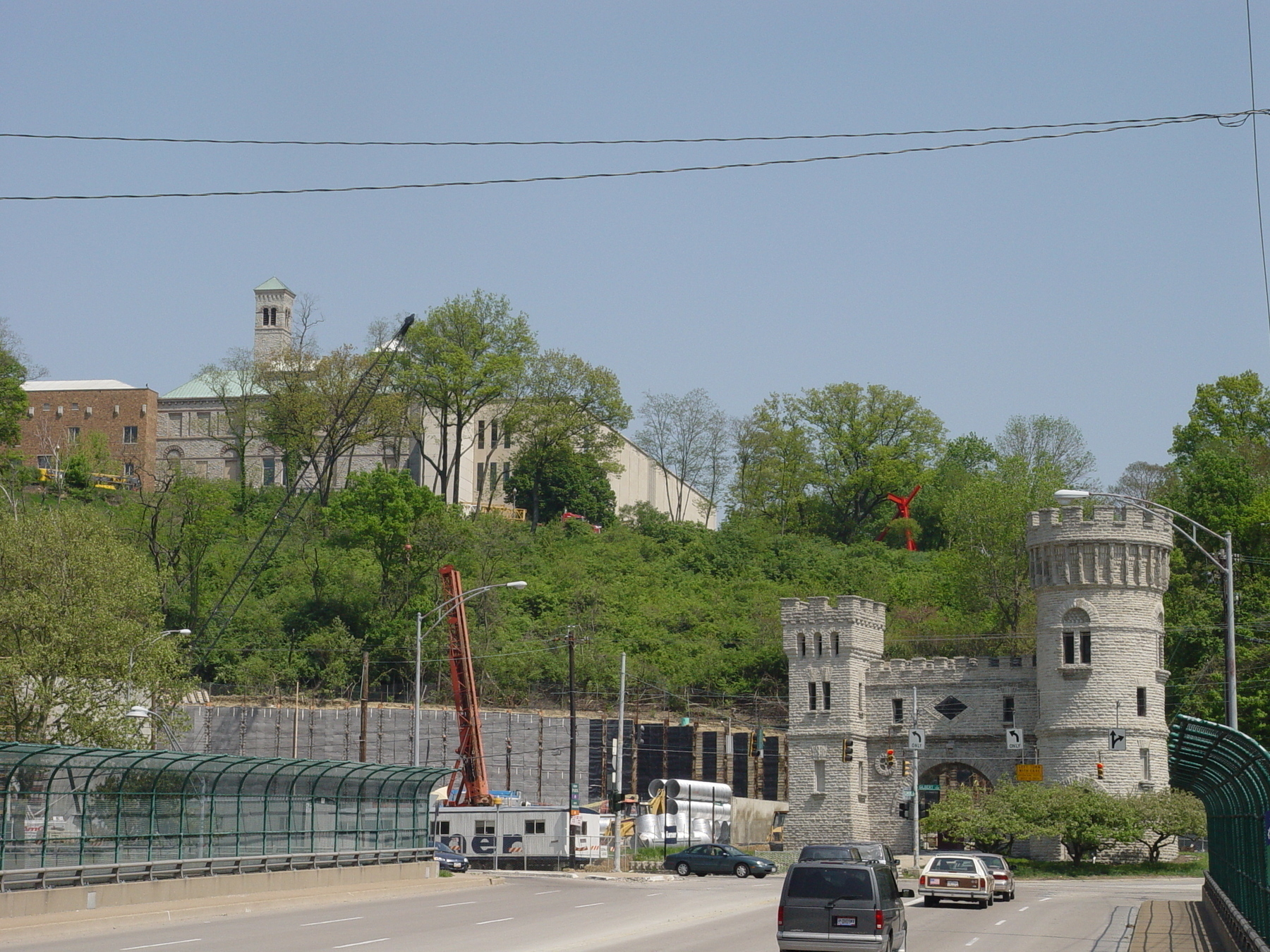 Construction of a television station in Cincinnati - Sony CyberShot