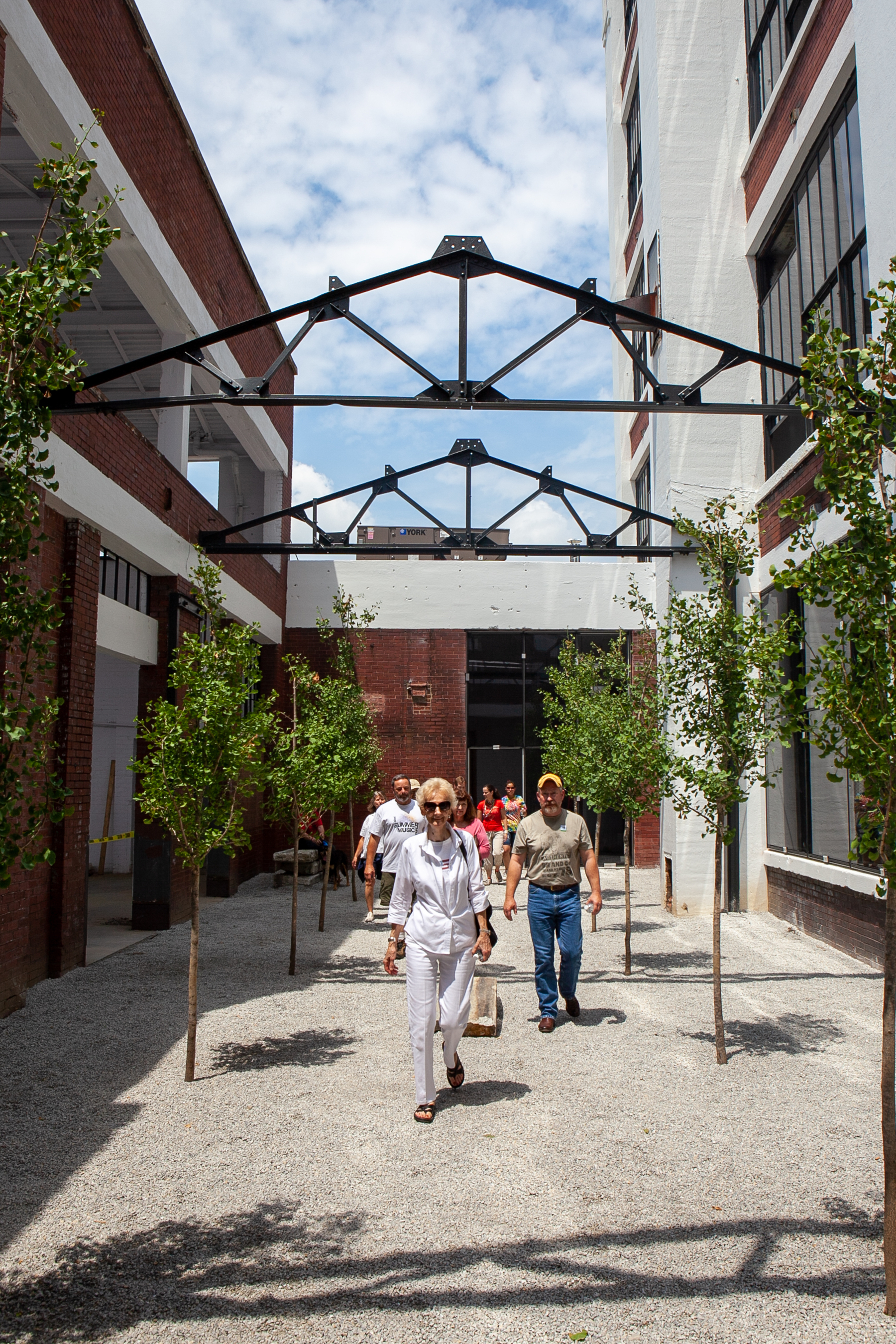 Folks tour an old factory getting converted into lofts - Canon 5D Mark II