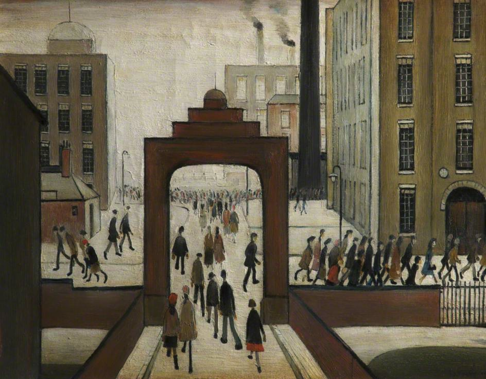 Early Morning (1954) by Laurence Stephen Lowry (1887 - 1976), English artist.